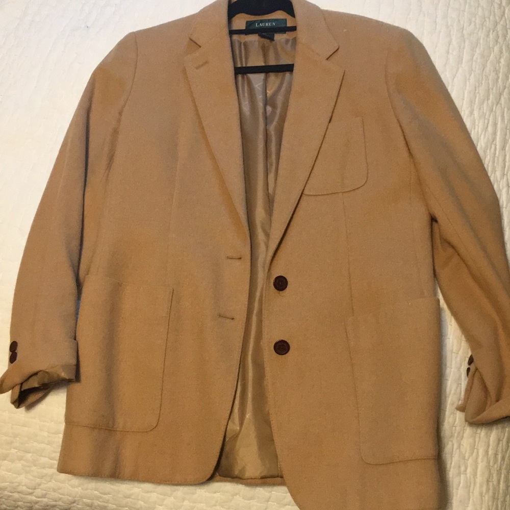 Camel boyfriend style blazer